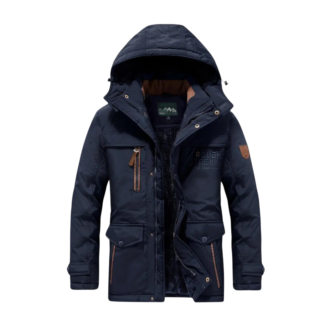 Outdoorjacke Herren Isoliert Wasser- und Winddicht Kapuze