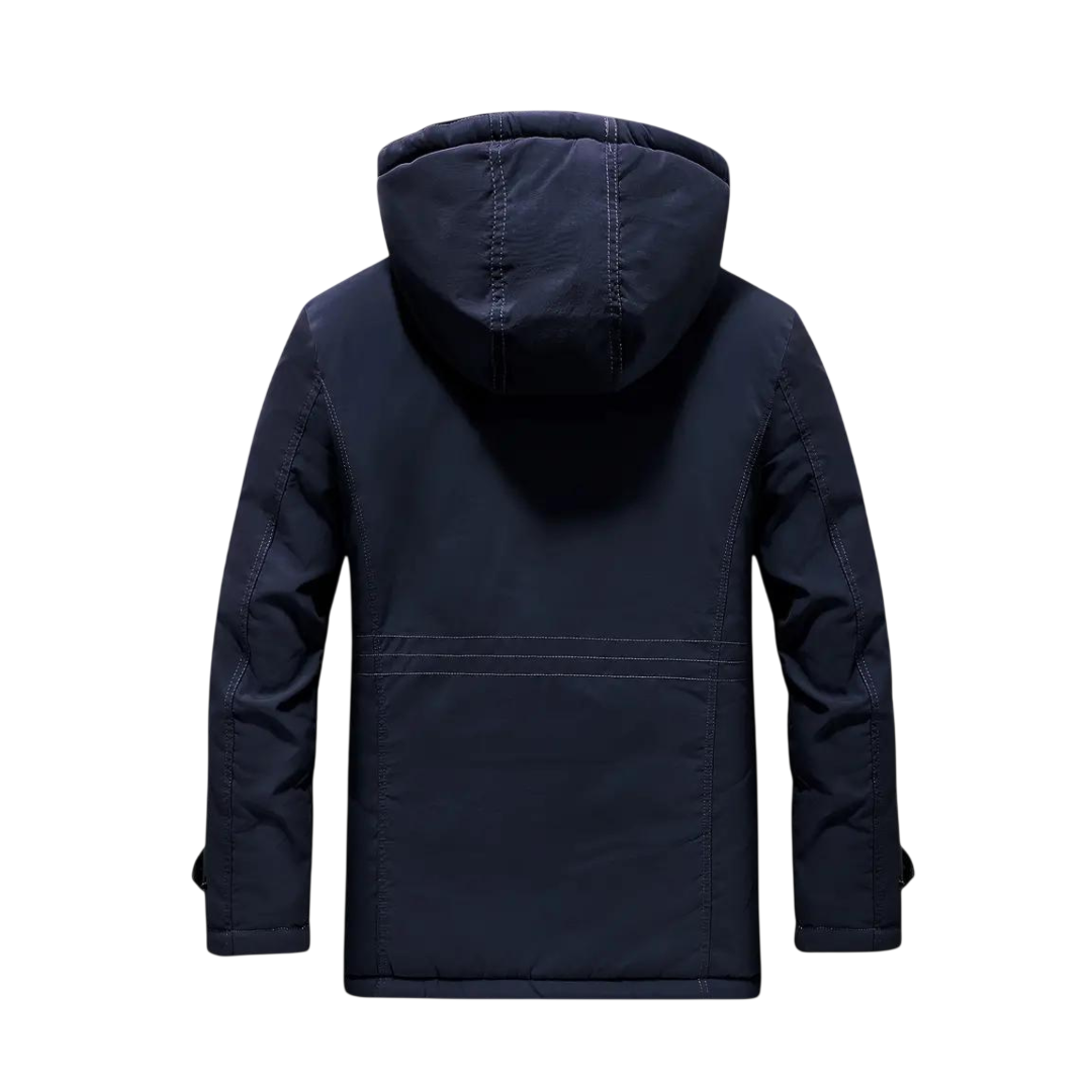 Outdoorjacke Herren Isoliert Wasser- und Winddicht Kapuze