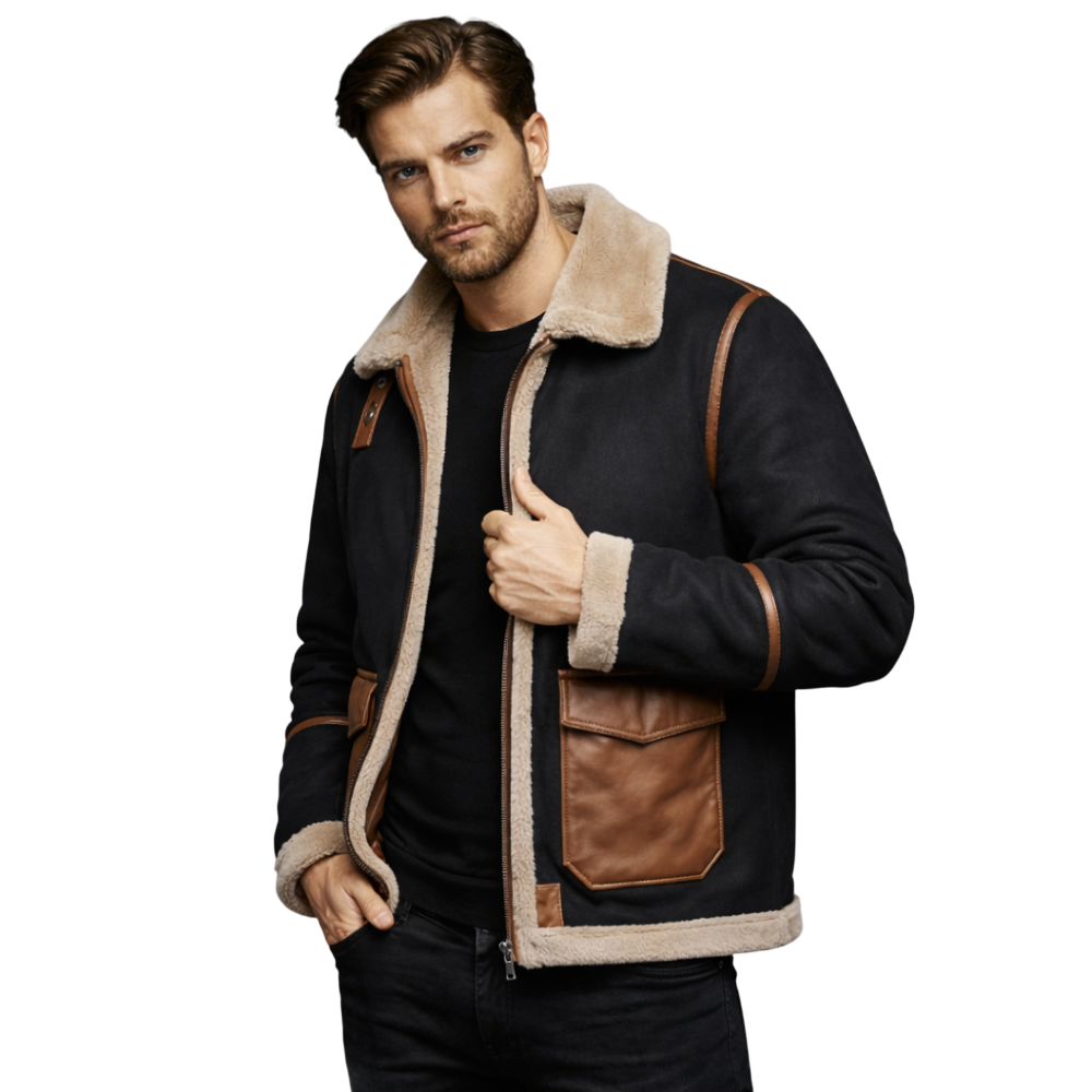 Jacke Herren Isolierte Winterjacke Taillierte Passform Kaltes Wetter