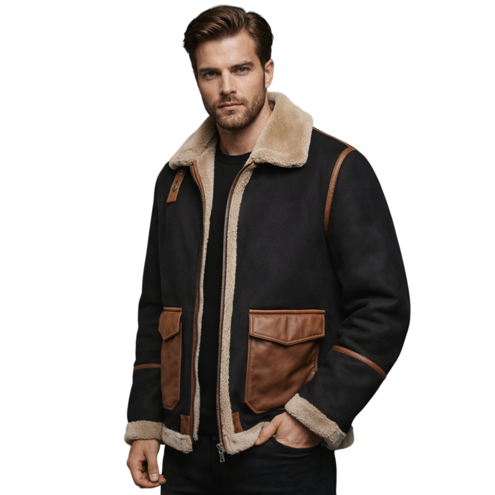 Jacke Herren Isolierte Winterjacke Taillierte Passform Kaltes Wetter
