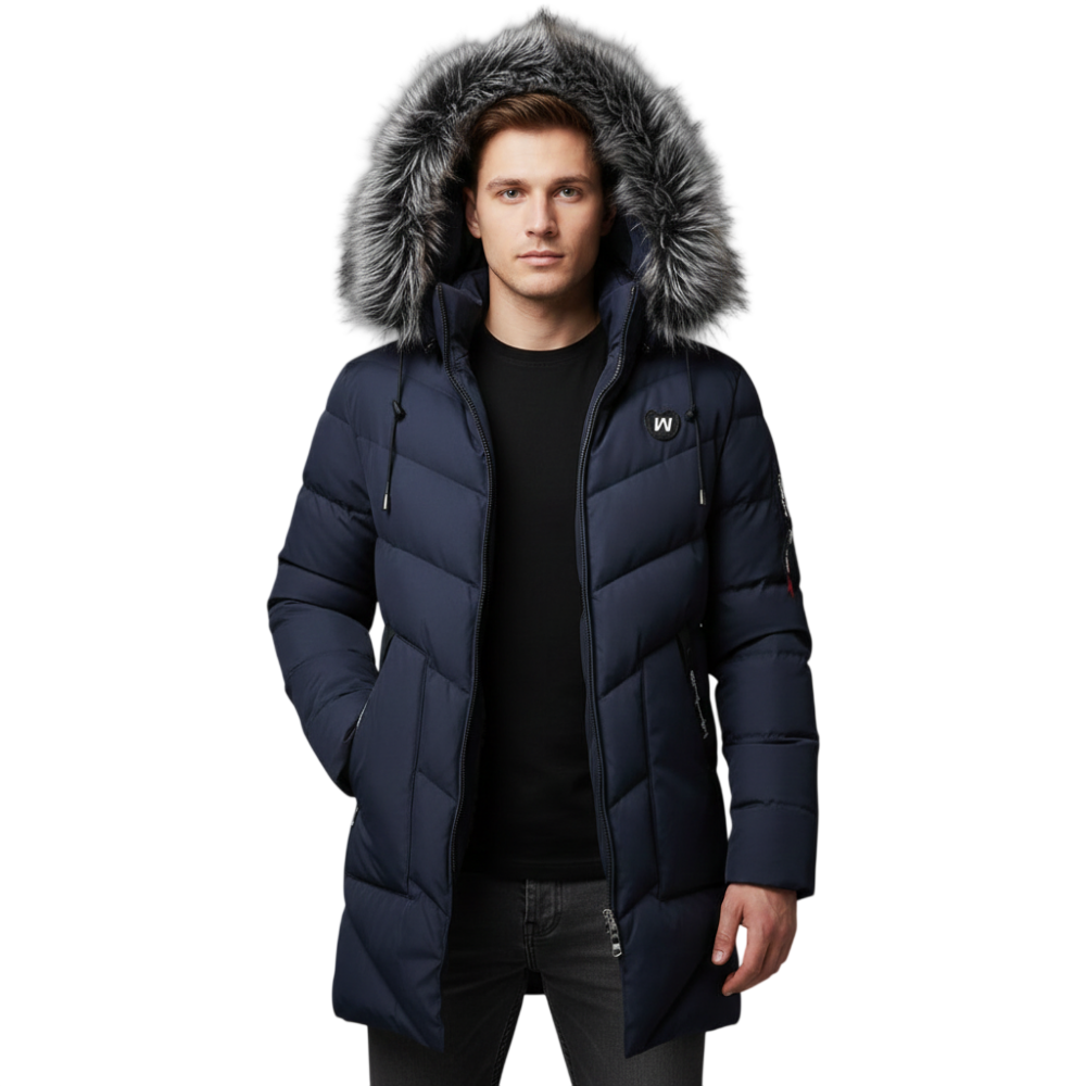 Parkajacke Herren Lang Kapuze Für Kalte Winterbedingungen