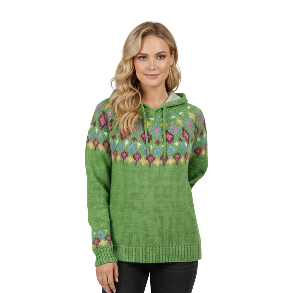 Kapuzenpullover Damen Winter Warm Bequeme Passform