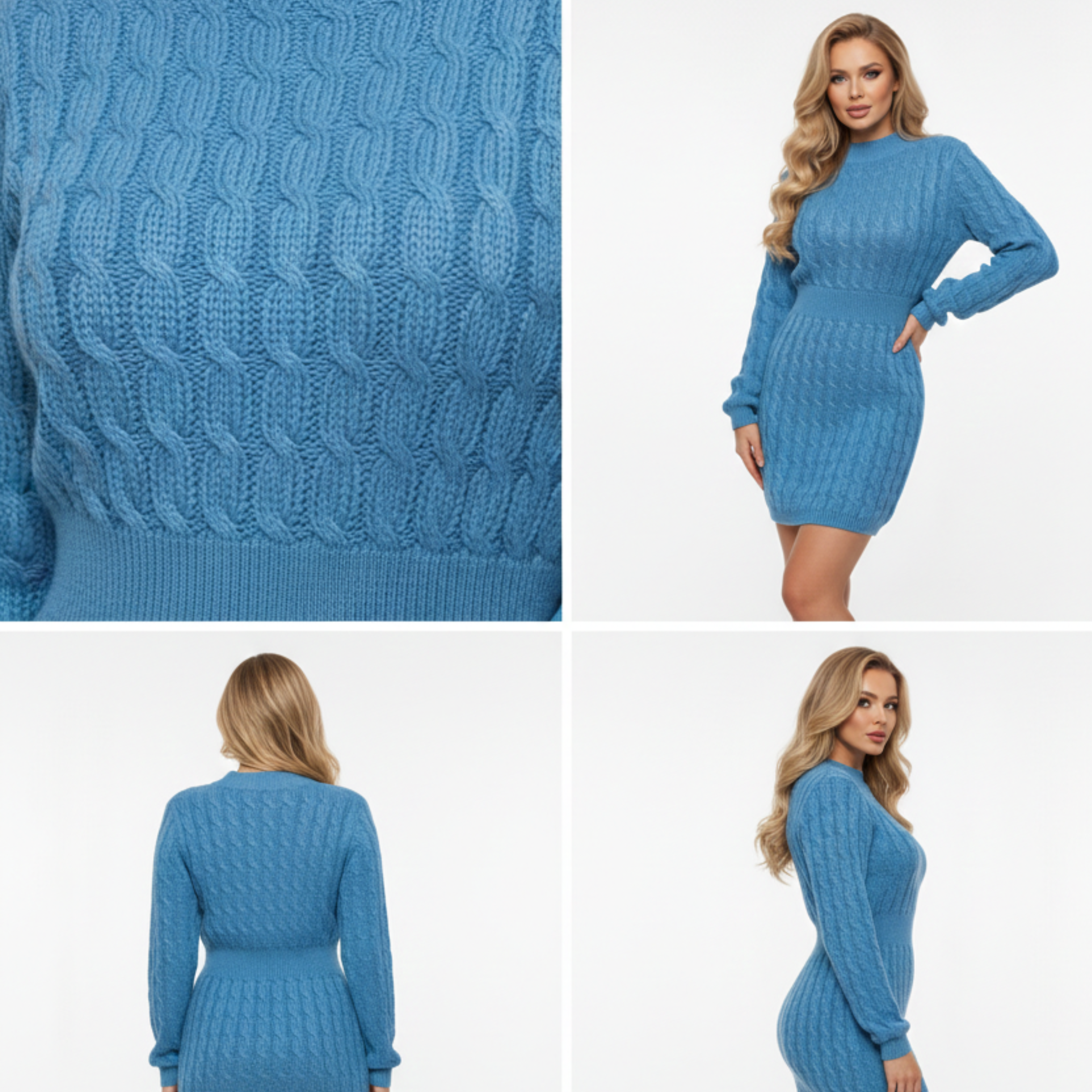 Kleid Damen Strukturierte Passform mit zeitgemäßem Stil