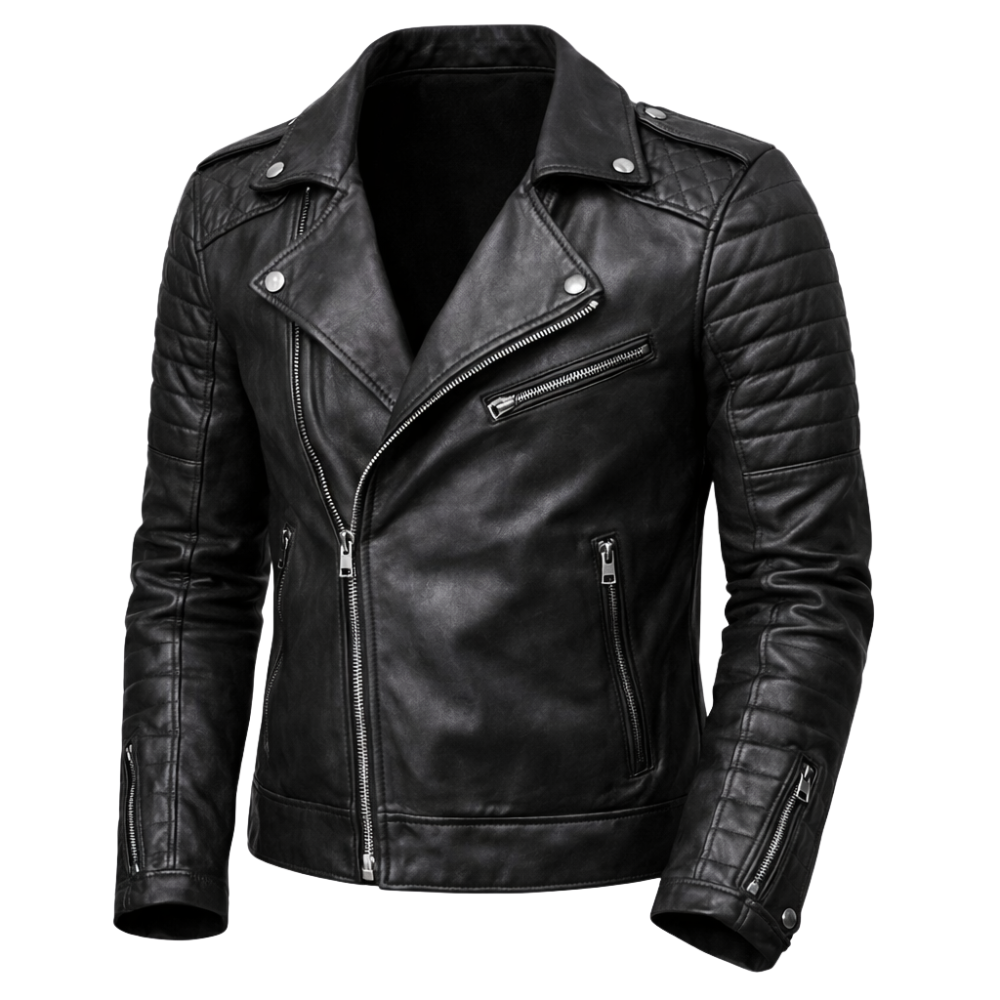 Motorradjacke Herren mit Reißverschlusstaschen praktische Details