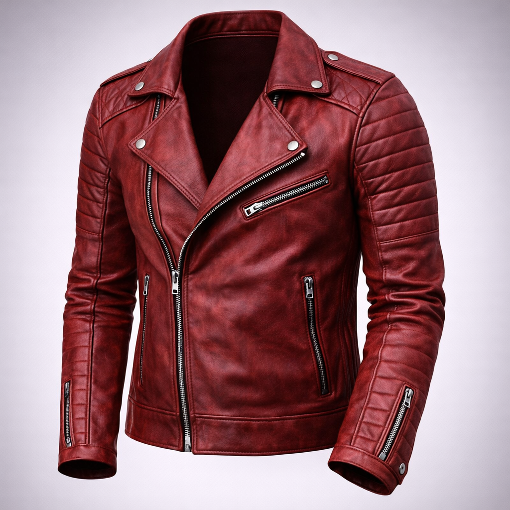 Motorradjacke Herren mit Reißverschlusstaschen praktische Details