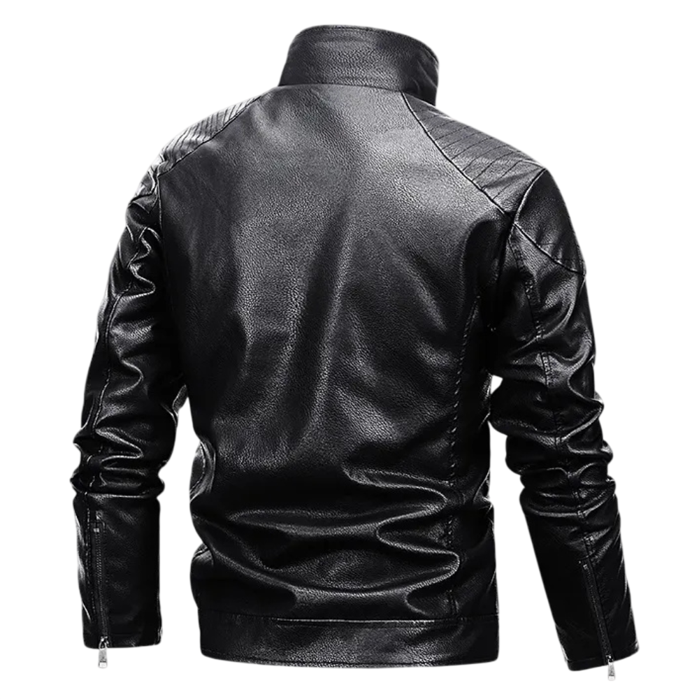 Motorradjacke Herren Reißverschluss moderne Passform