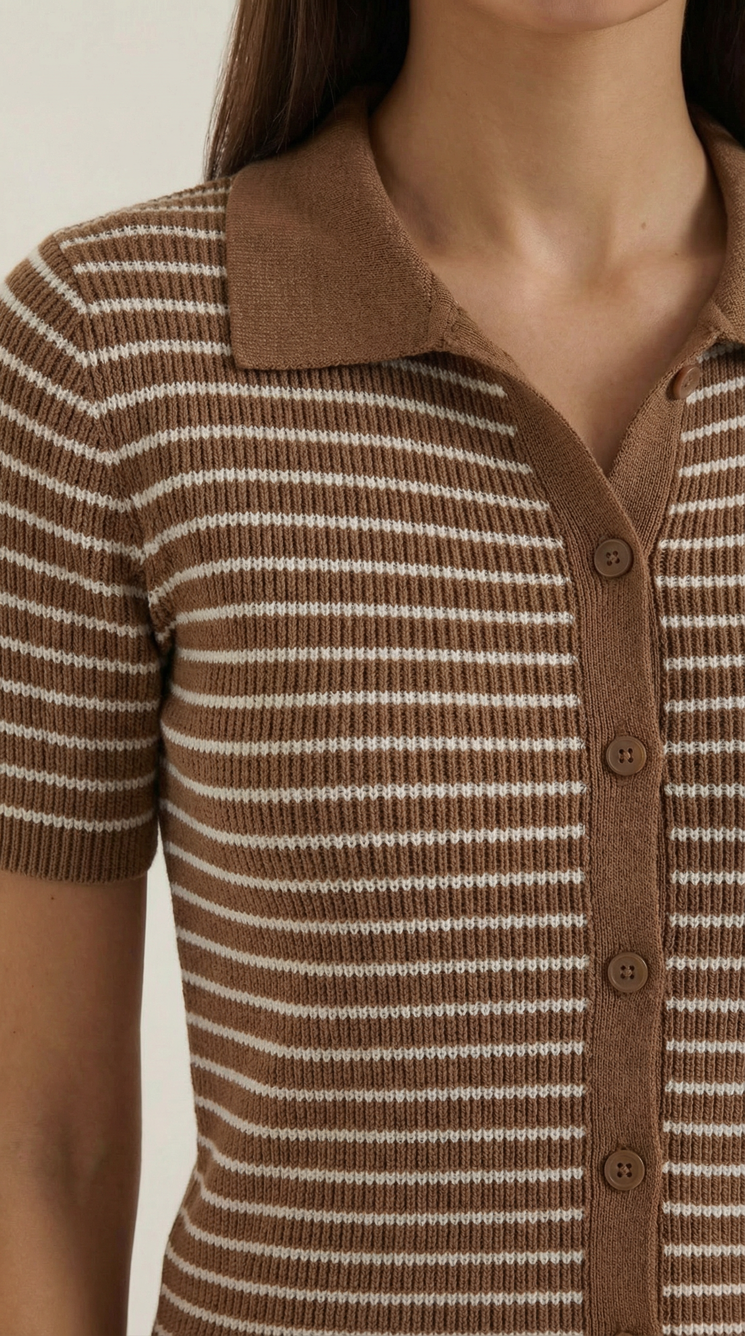 Poloshirt Damen mit Knopfleiste vorne