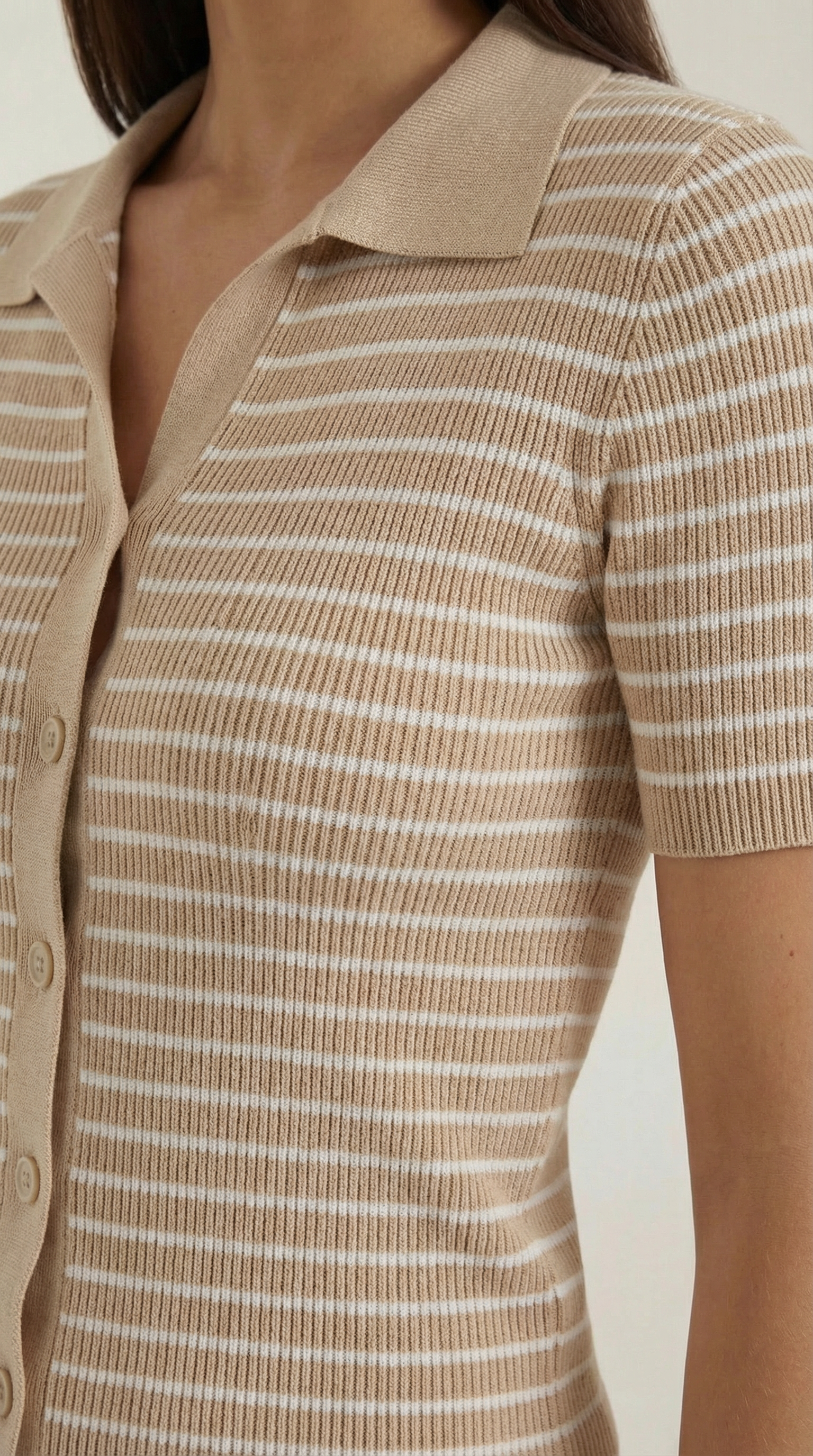 Poloshirt Damen mit Knopfleiste vorne