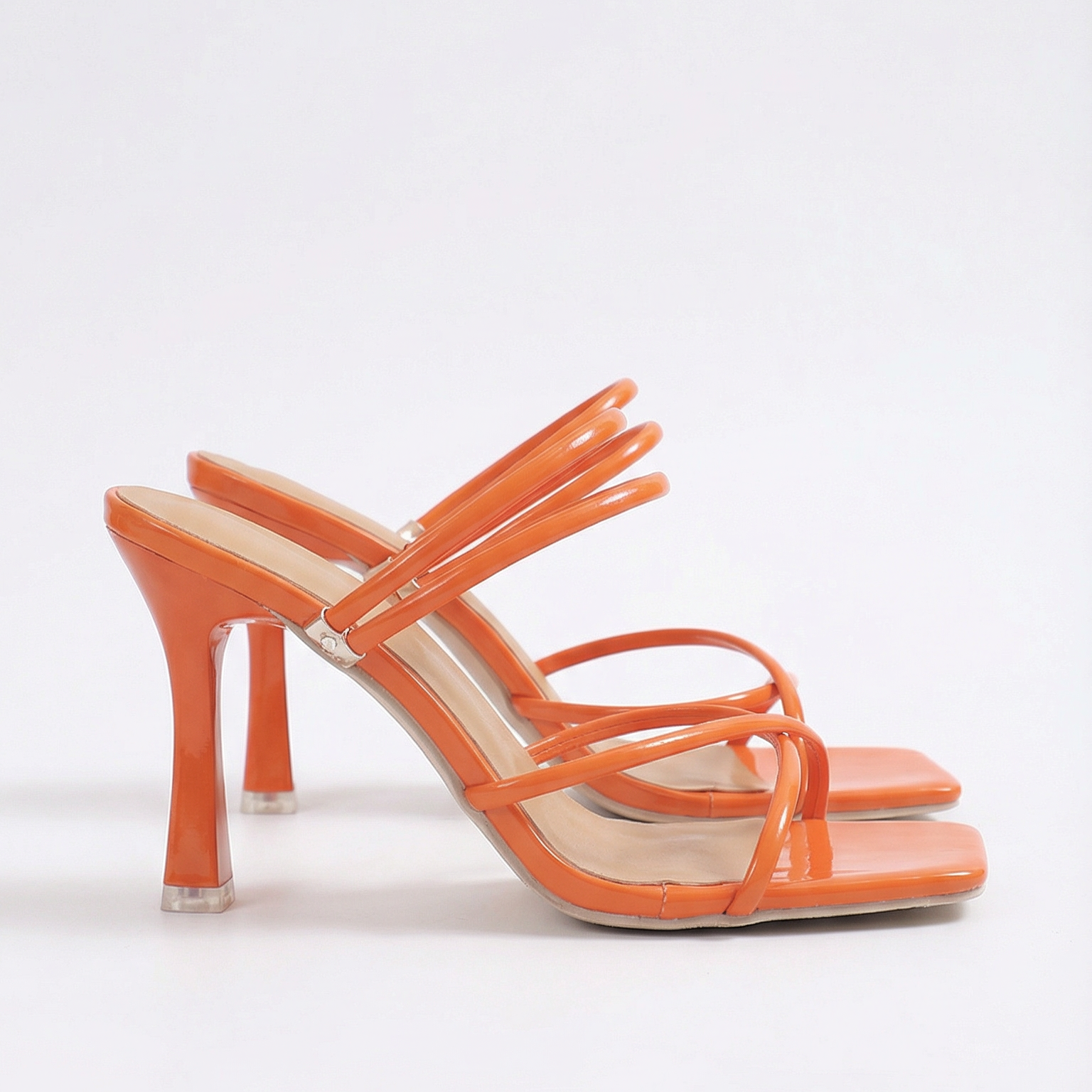 Sandalen Damen Absatz Eckige Vorderform Design