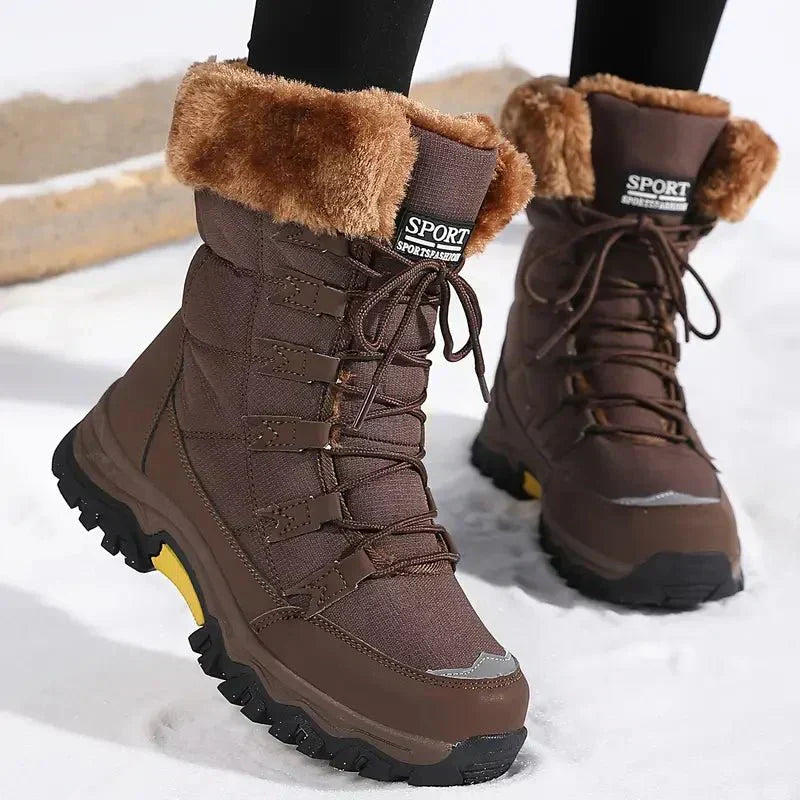 Winterstiefel Damen wasserdicht gefüttert mit rutschfester Sohle