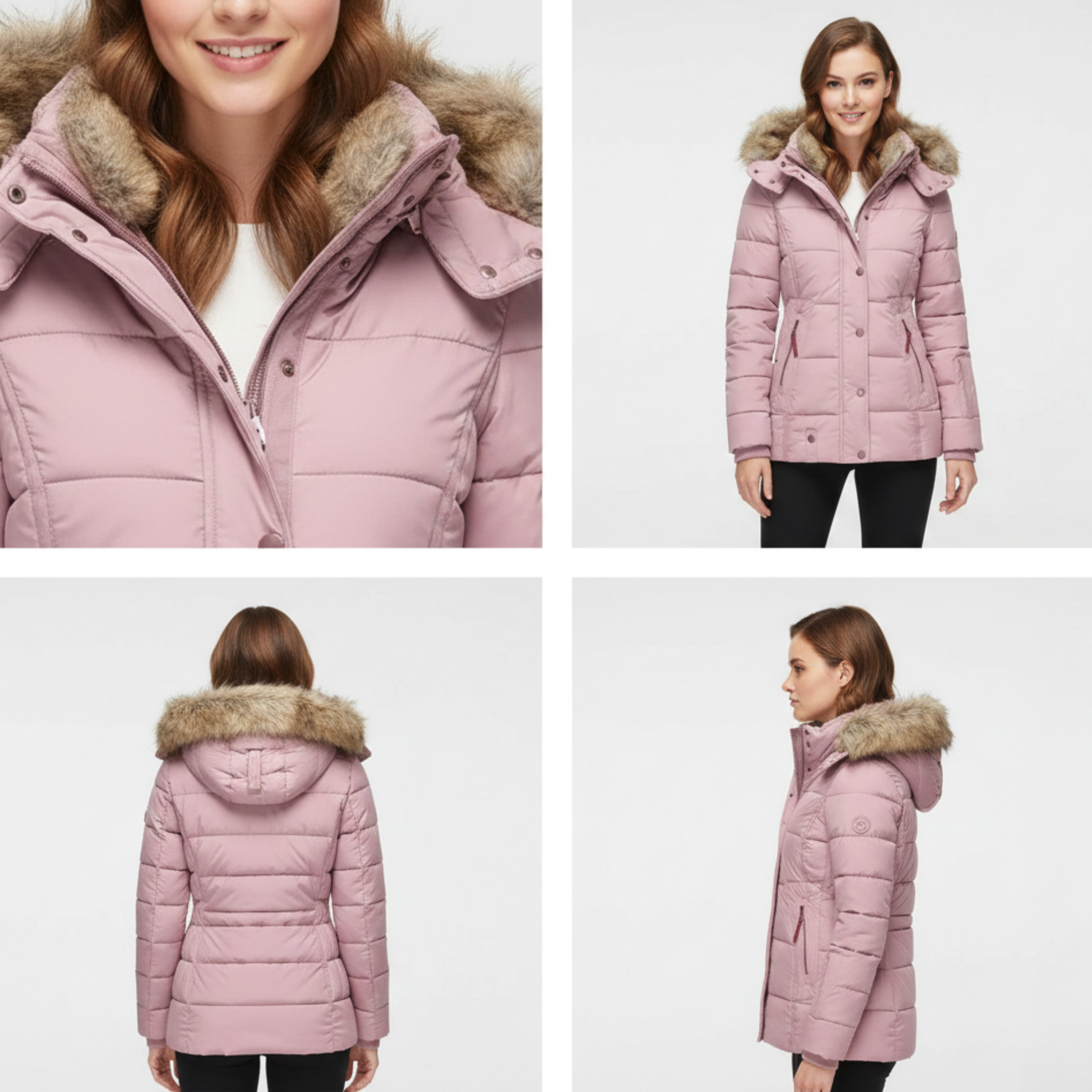 Winterjacke Damen körpernah geschnittene Oberbekleidung